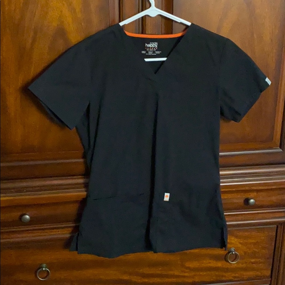 Black scrub top
